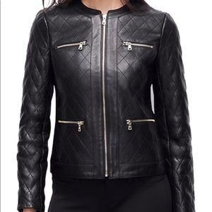 🖤NWT Ann Taylor Quilted Leather Jacket